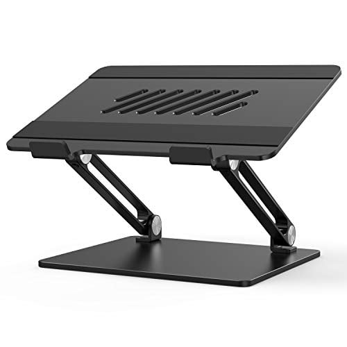 Folding Heat Sink Laptop Stand Black Color : Black Folding Heat Sink Laptop Stand Black Color : Black